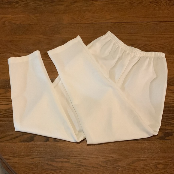 Vintage High Waisted White Trousers Pants - Picture 3 of 6